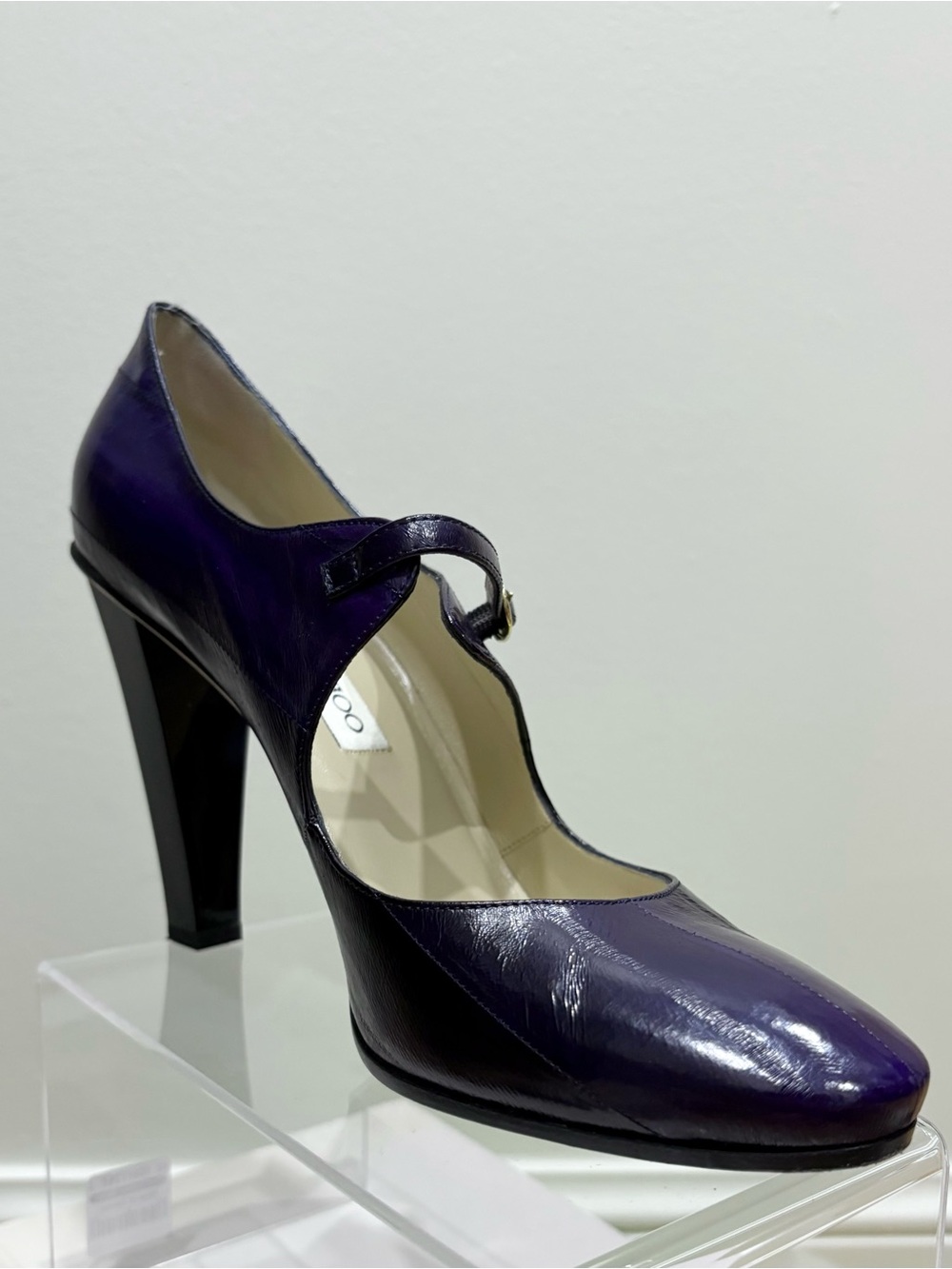 Jimmy Choo Purple Mary Jane High Heel Pump